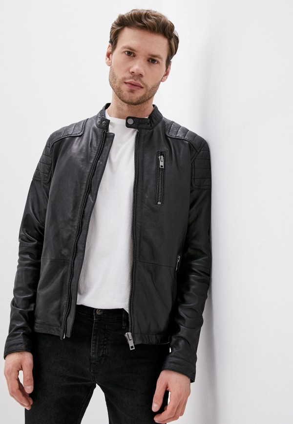 

Куртка кожаная Urban Fashion for Men, Черный