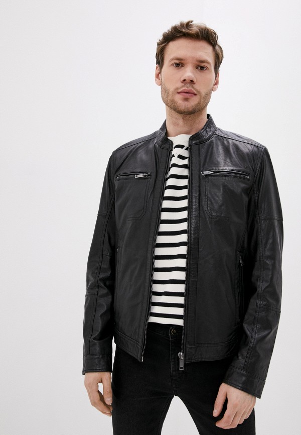 

Куртка кожаная Urban Fashion for Men, Черный