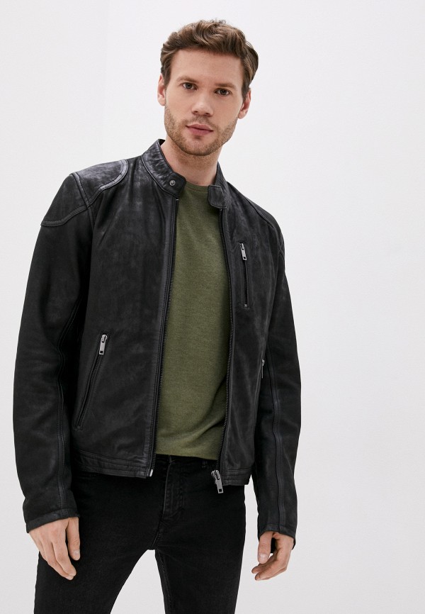 

Куртка кожаная Urban Fashion for Men, Черный