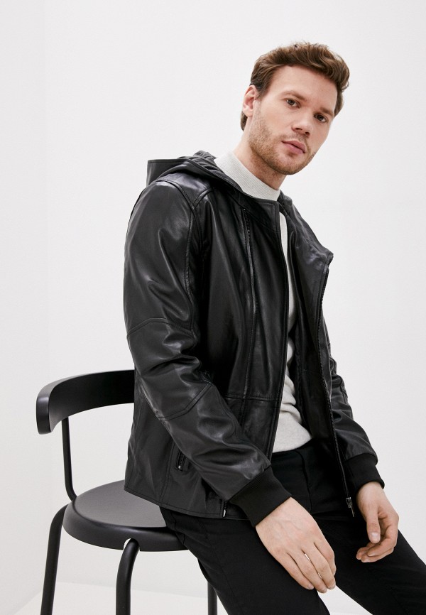 

Куртка кожаная Urban Fashion for Men, Черный