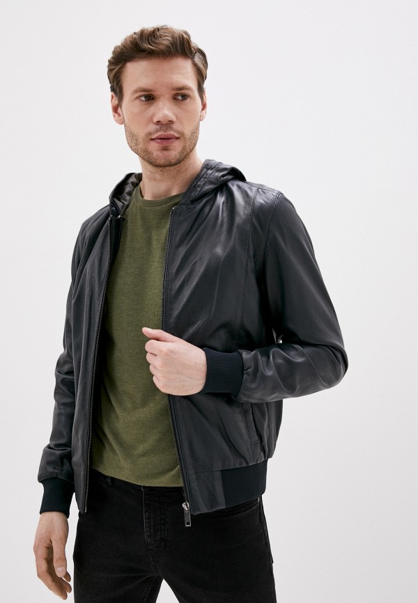 

Куртка кожаная Urban Fashion for Men, Синий