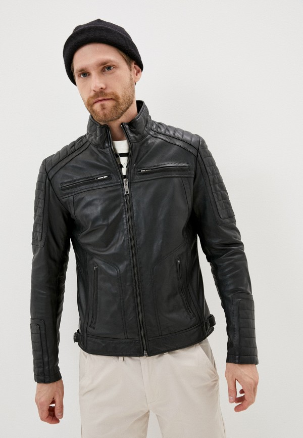 

Куртка кожаная Urban Fashion for Men, Черный