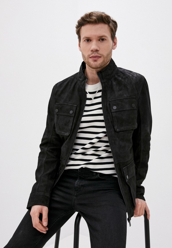

Куртка кожаная Urban Fashion for Men, Черный