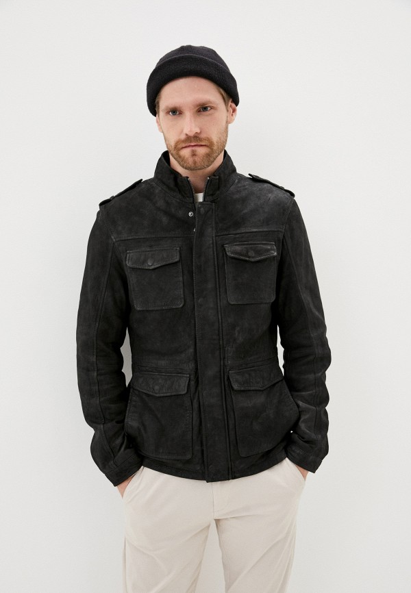 

Куртка кожаная Urban Fashion for Men, Черный