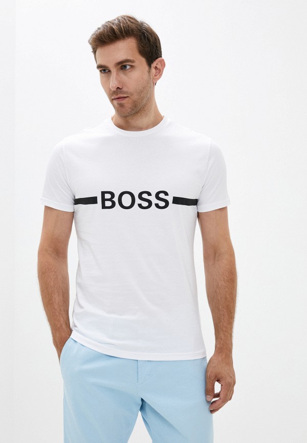 

Футболка Boss, Белый, T-Shirt RN Slim Fit