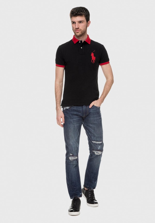 

Поло Polo Ralph Lauren, Черный, Polo Ralph Lauren MP002XM0S90V