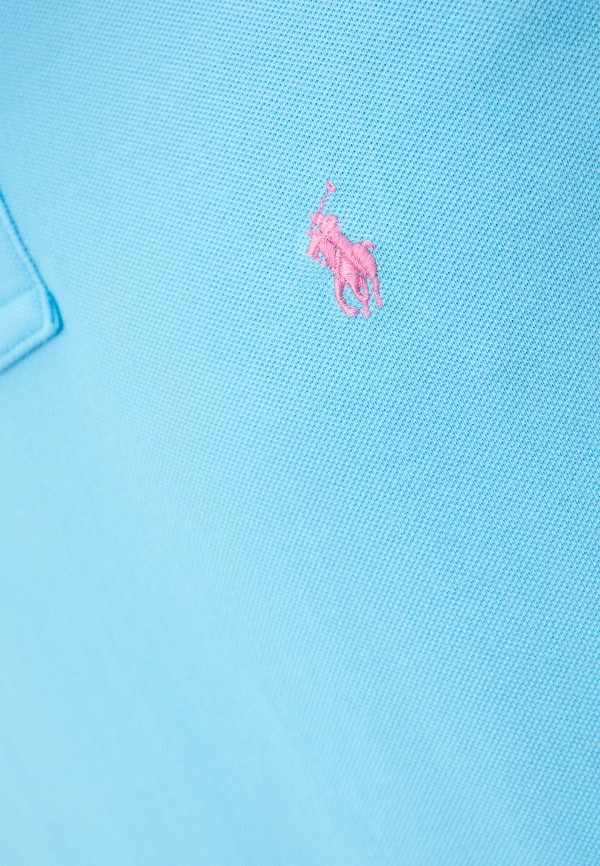 Поло Polo Ralph Lauren цвет голубой  Фото 5