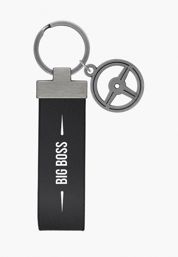 

Брелок Be Happy, Черный, с надписью "Big Boss"