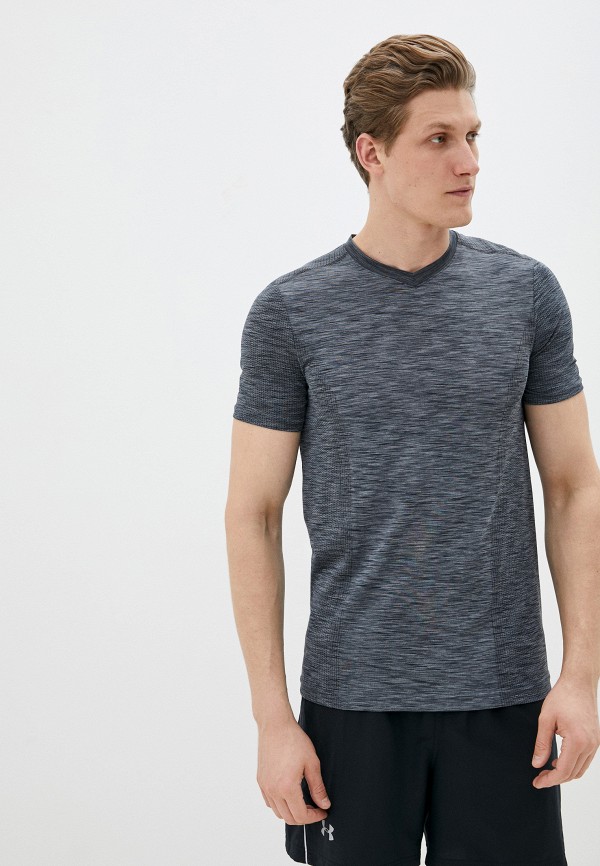 

Футболка спортивная Under Armour, Серый, Seamless V-Neck SS