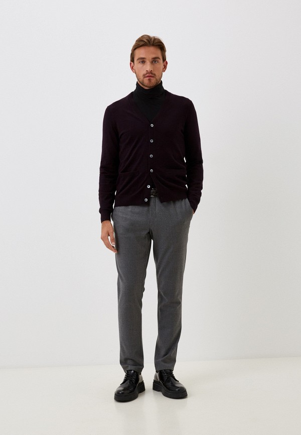 Кардиган Henderson бордовый, размер 50, фото 2