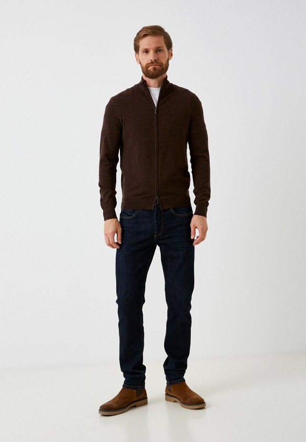 Кардиган Henderson коричневый, размер 54, фото 2