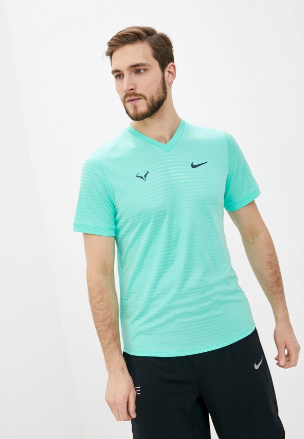 

Футболка спортивная Nike, Бирюзовый, RAFA M NKCT CHALLENGER TOP SS