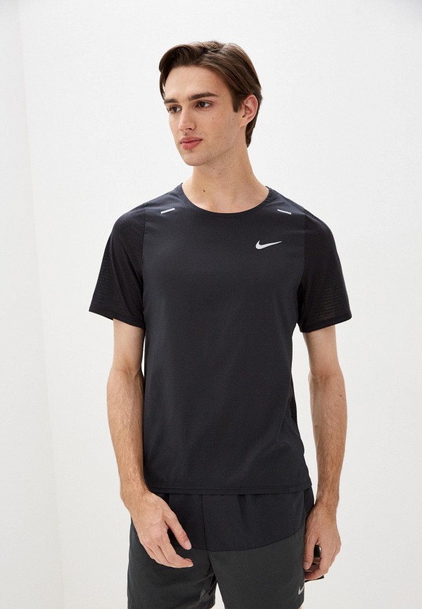 

Футболка спортивная Nike, Черный, M NK BRTHE RSE 365 TOP SS HYBR