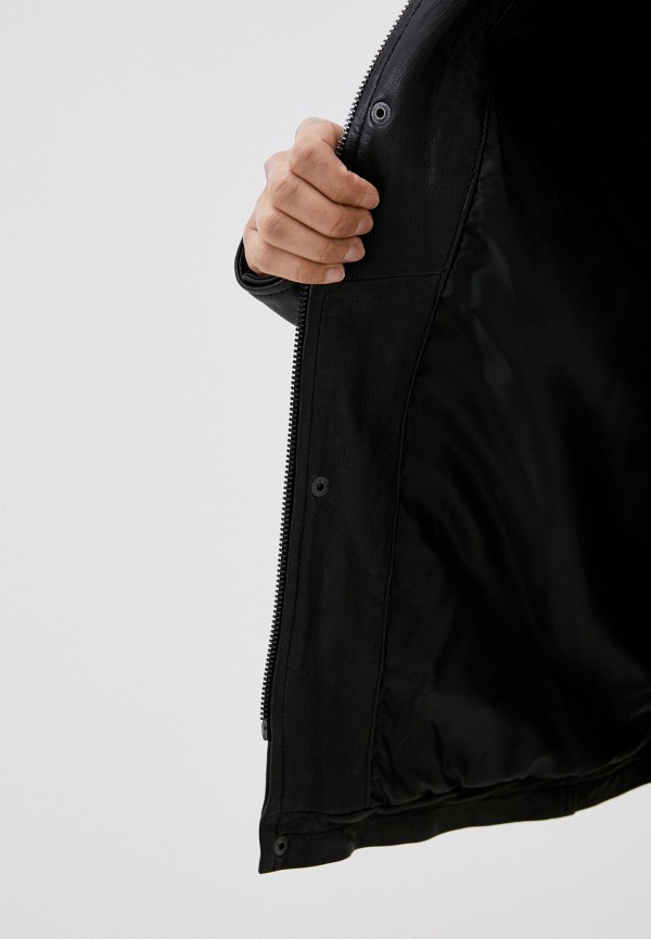 Куртка кожаная Urban Fashion for Men черный, размер 58, фото 4