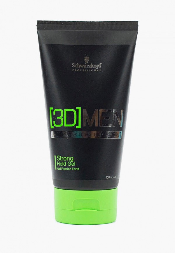 

Гель для укладки Schwarzkopf Professional, Прозрачный, [3D]MEN Сильная фиксация, для мужчин, 150 мл