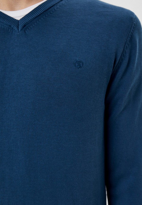 Пуловер Emblem цвет синий  Фото 4