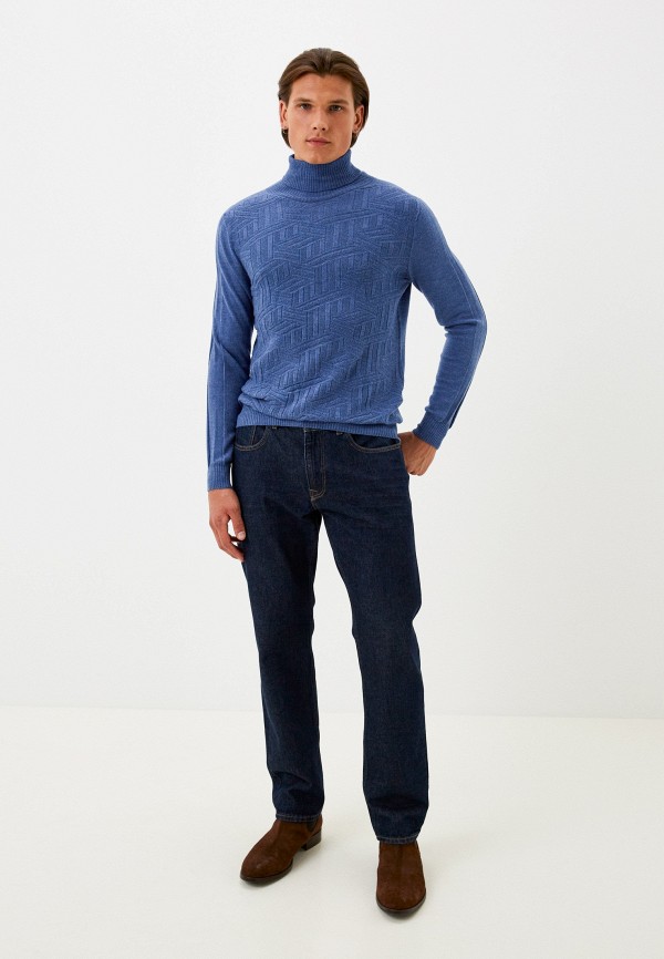 Водолазка R&I синий, размер 46, фото 2