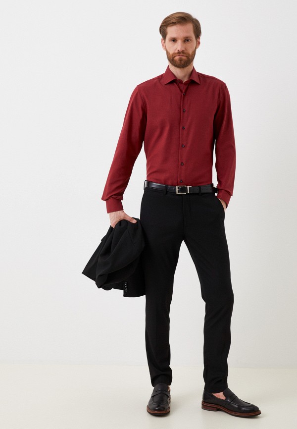 Рубашка Eterna бордовый, размер 41, фото 2