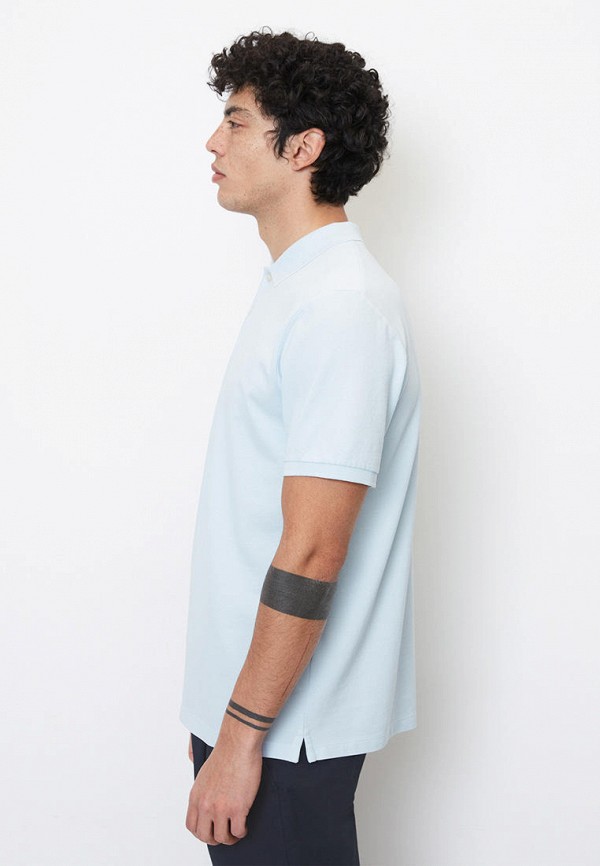 Поло Marc O'Polo голубой, размер 48, фото 3