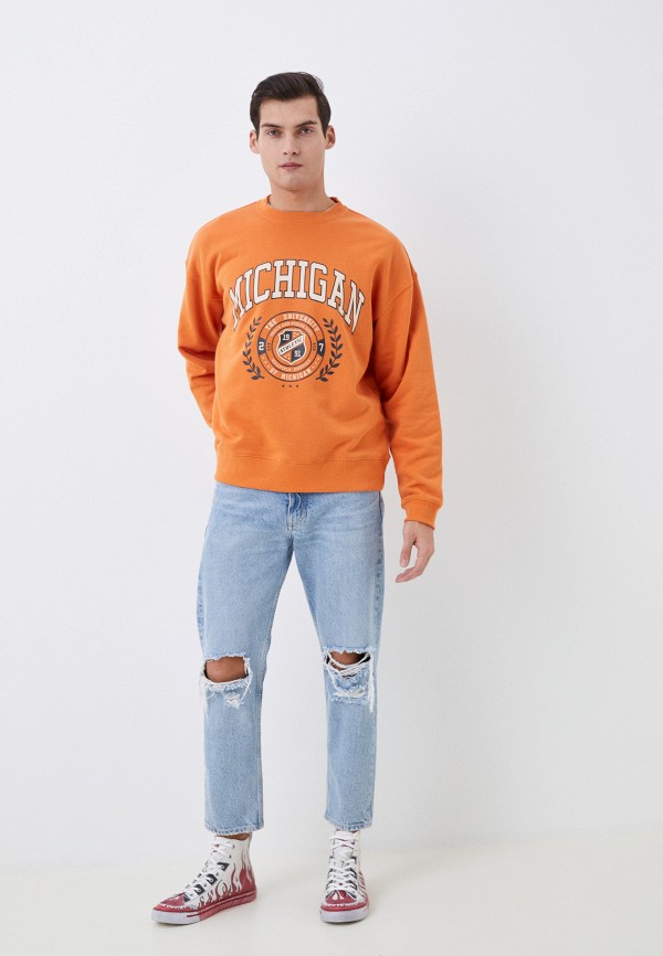 Свитшот Befree оранжевый, размер 52, фото 2