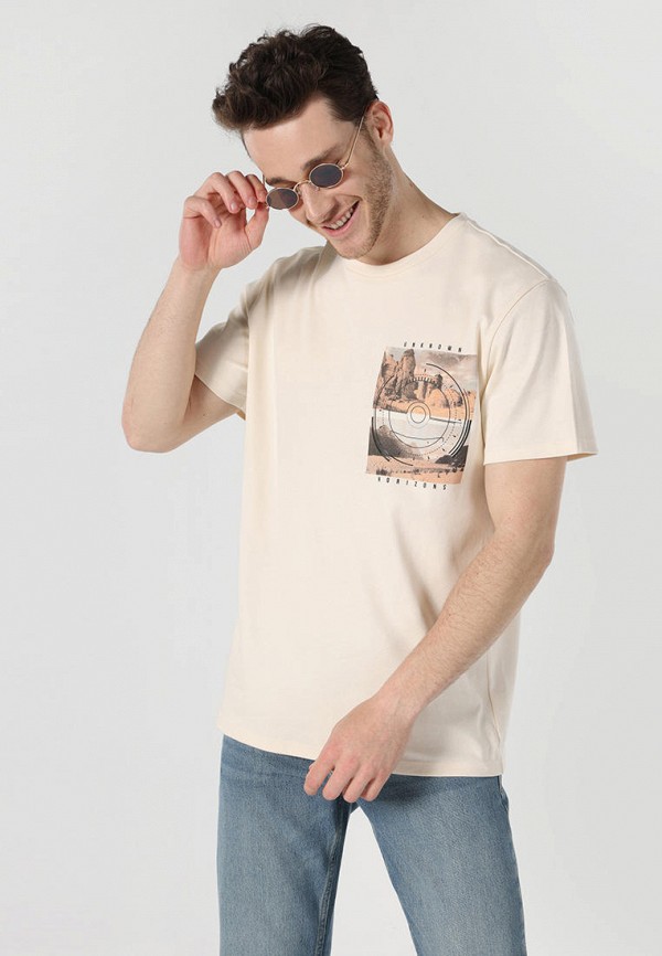 

Футболка Colin's, Бежевый