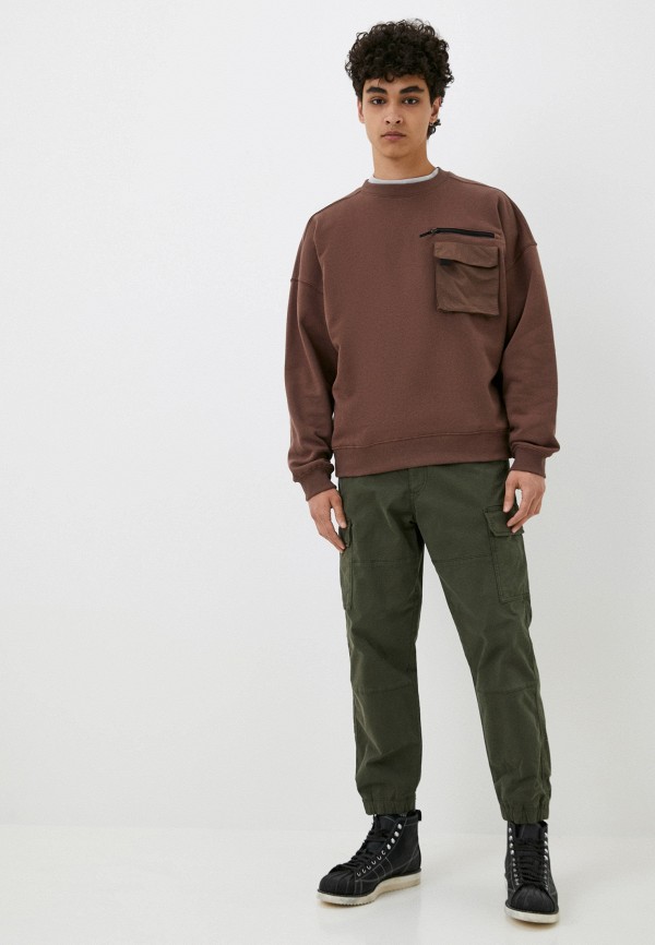 Свитшот Befree коричневый, размер 52, фото 2