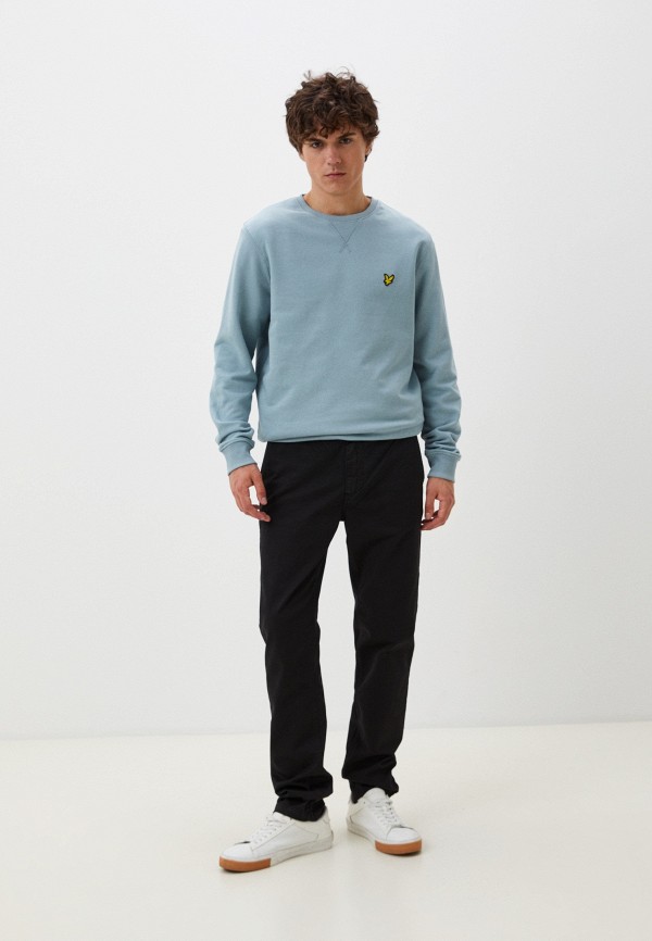 Свитшот Lyle & Scott цвет Бирюзовый  Фото 2