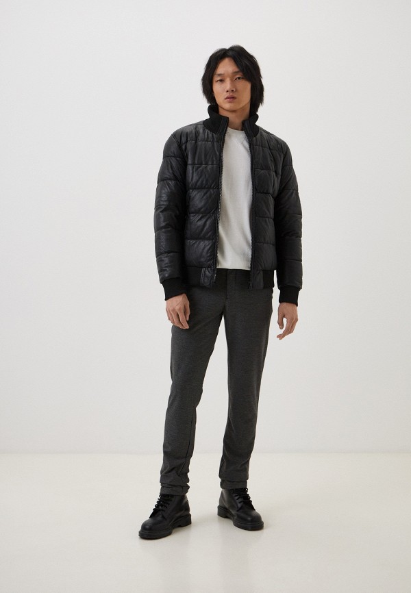 фото Куртка кожаная утепленная urban fashion for men