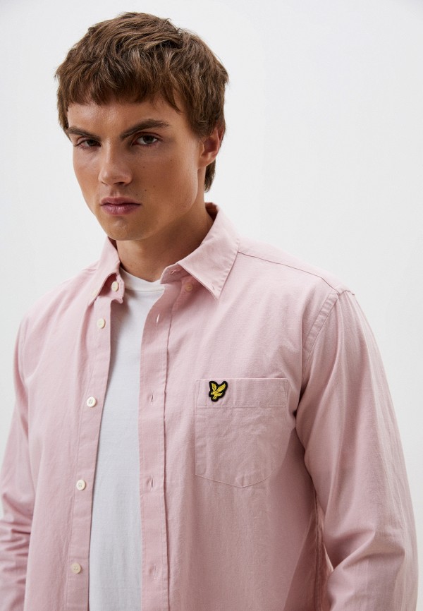 Рубашка Lyle & Scott цвет Розовый  Фото 4