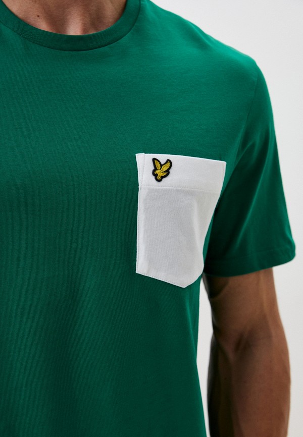 Футболка Lyle & Scott цвет Зеленый  Фото 3