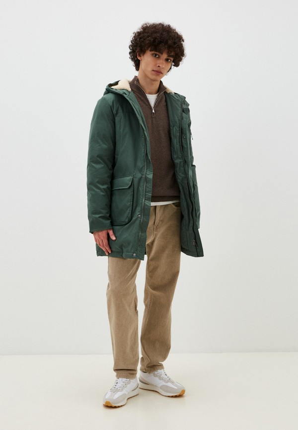 Куртка утепленная Lacoste цвет Зеленый  Фото 2