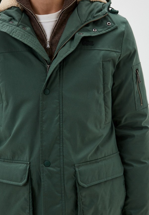 Куртка утепленная Lacoste цвет Зеленый  Фото 5