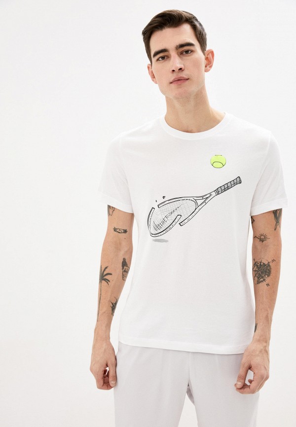 

Футболка спортивная Nike, Белый, M NKCT TEE DFCT RACQUET GFX