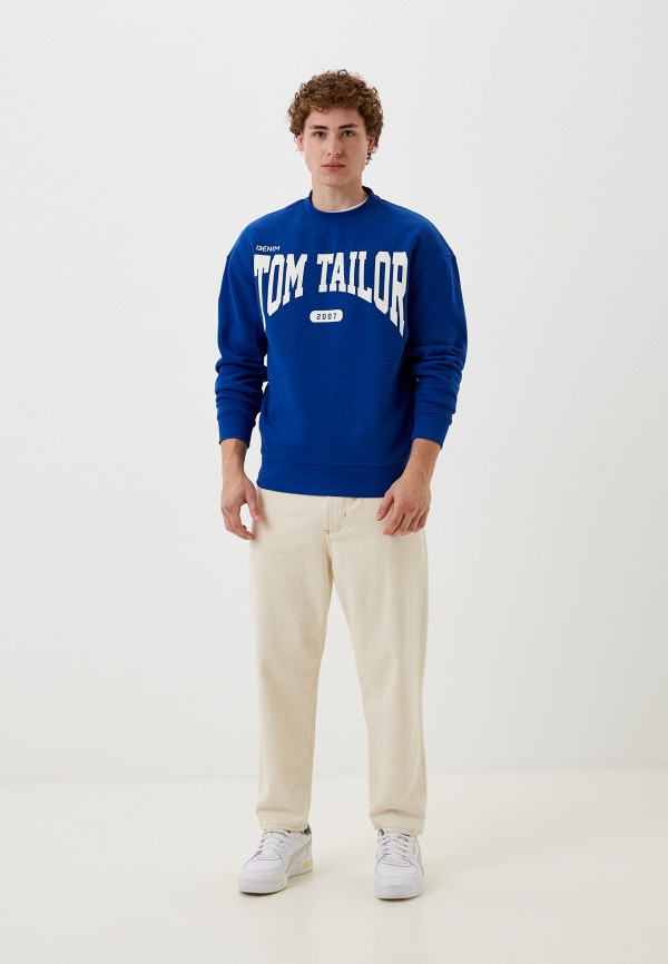 Свитшот Tom Tailor синий, размер 50, фото 2