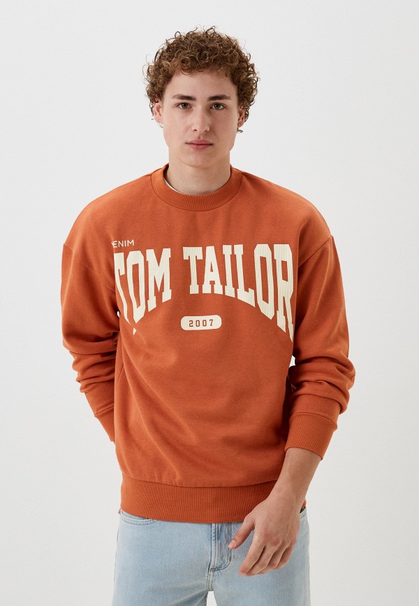 Свитшот Tom Tailor цвет Оранжевый 