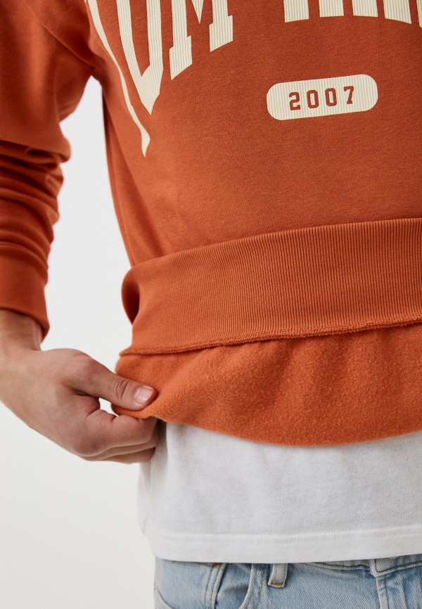 Свитшот Tom Tailor оранжевый, размер 46, фото 4