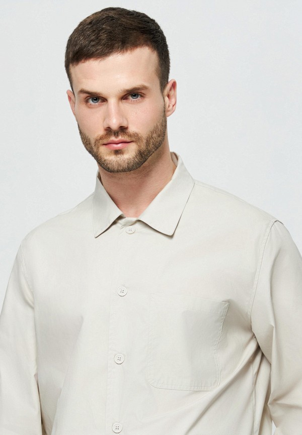 Рубашка Zarina бежевый, размер 46, фото 4