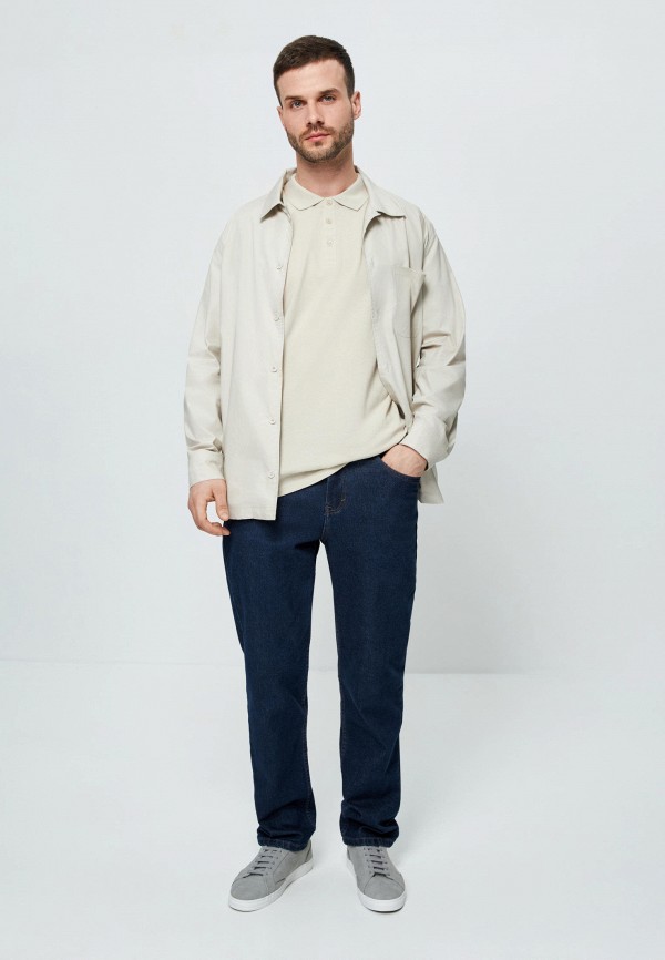 Рубашка Zarina бежевый, размер 46, фото 7