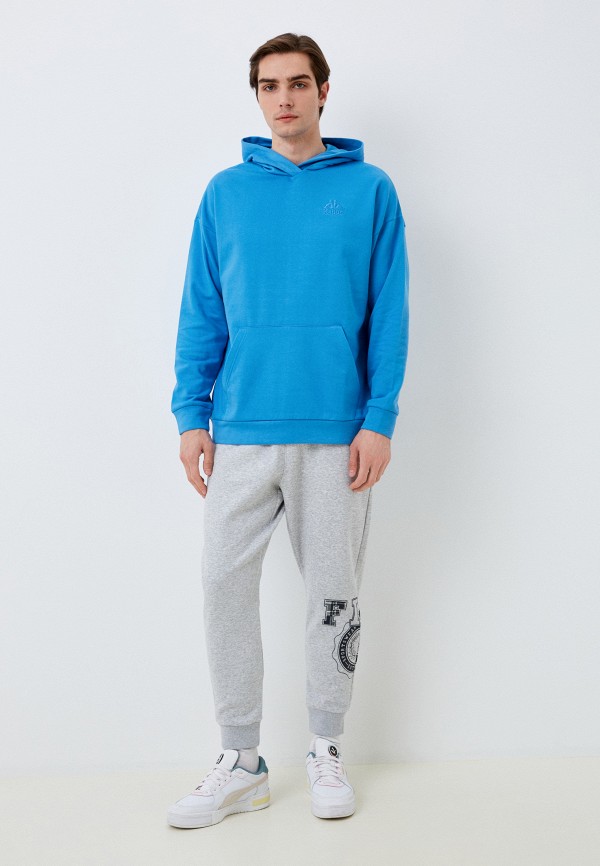 Худи Kappa голубой, размер 48, фото 2