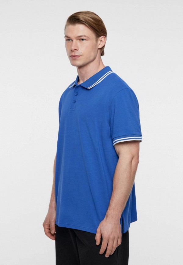 Поло Befree синий, размер 46, фото 4