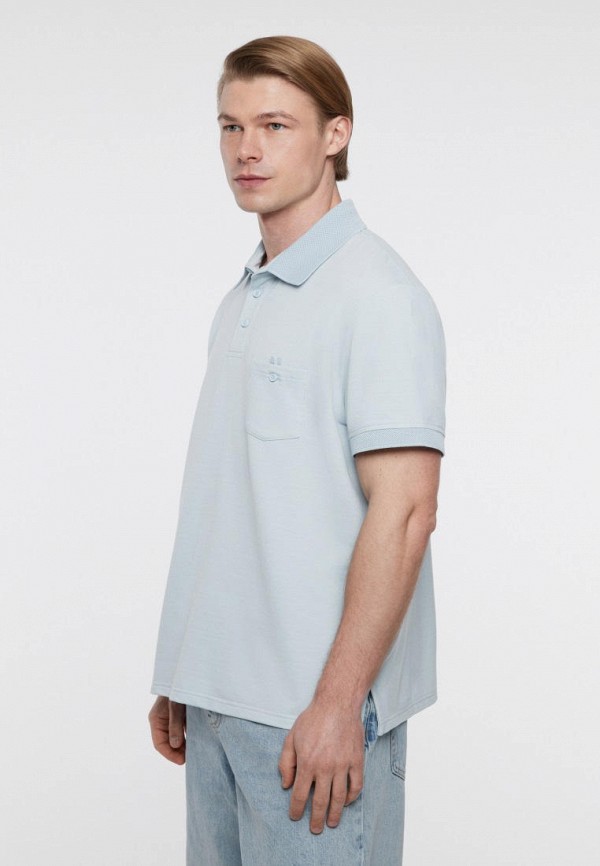 Поло Befree голубой, размер 52, фото 4