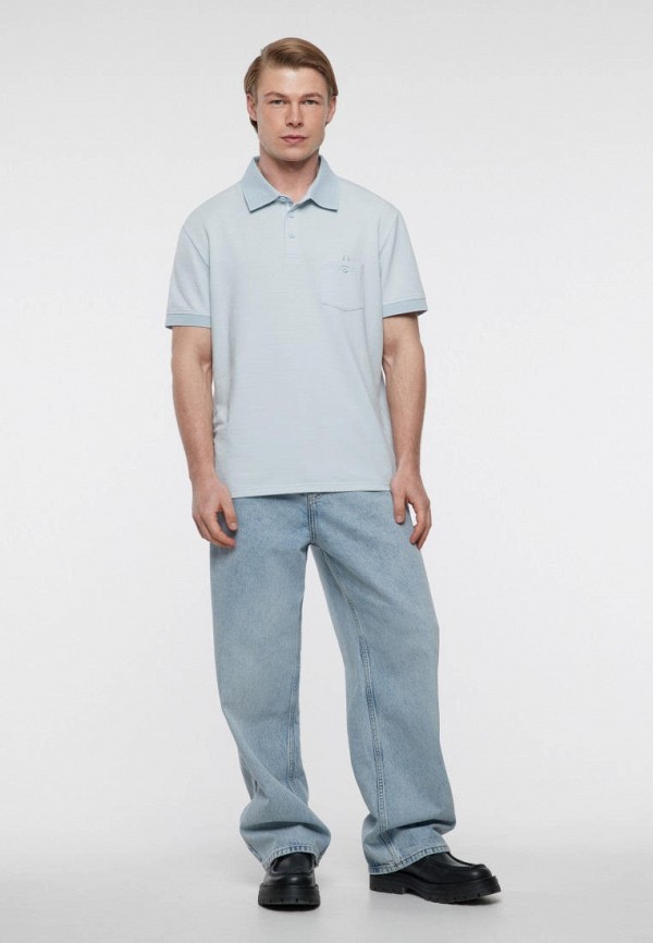 Поло Befree голубой, размер 52, фото 2