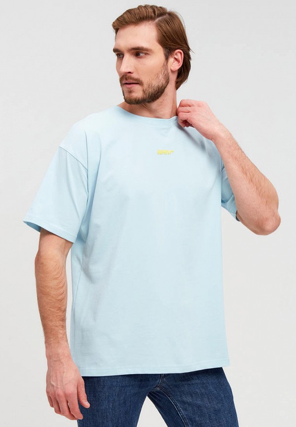 Футболка Береги голубой, размер 48, фото 4