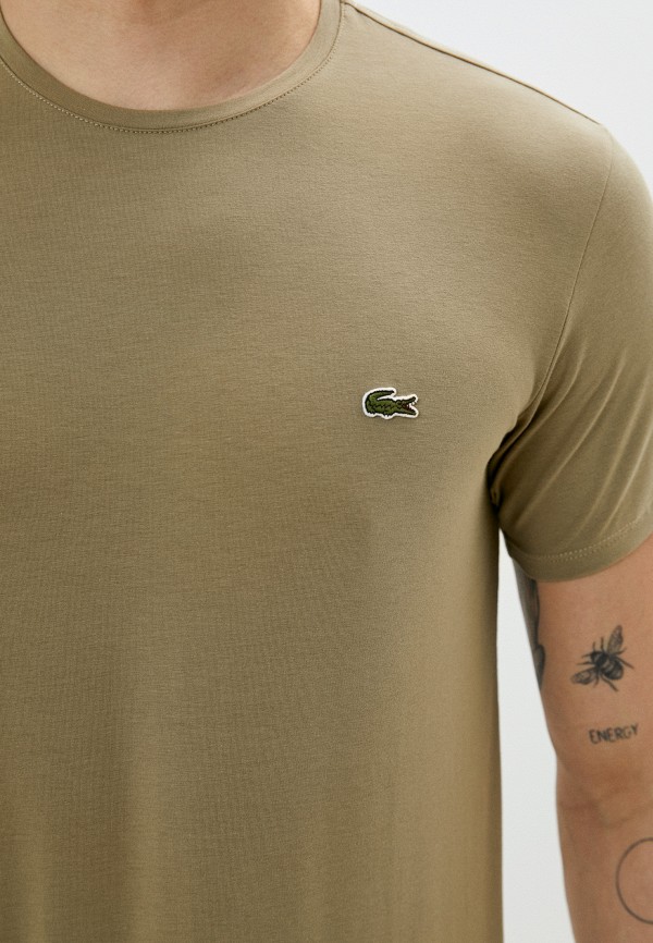 Футболка Lacoste коричневый, размер 50, фото 3
