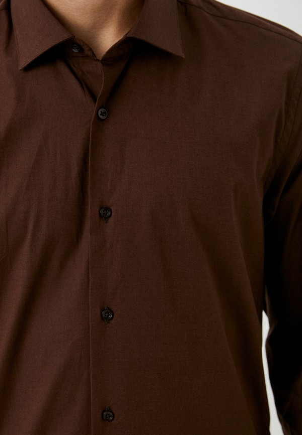Рубашка Bawer коричневый, размер 66, фото 4