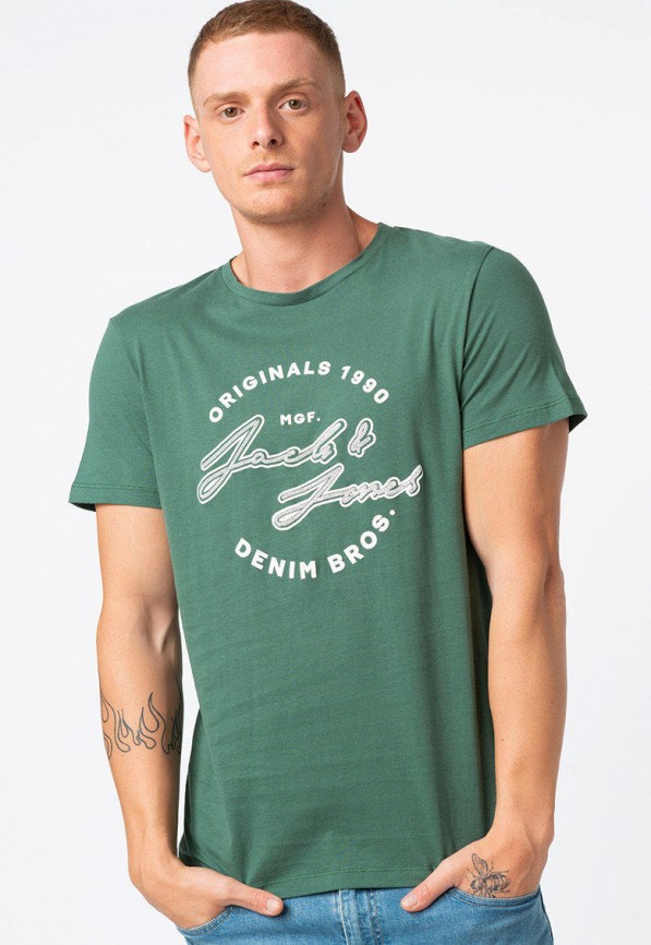 

Футболка Jack & Jones, Бирюзовый, Jack & Jones MP002XM0VQJF