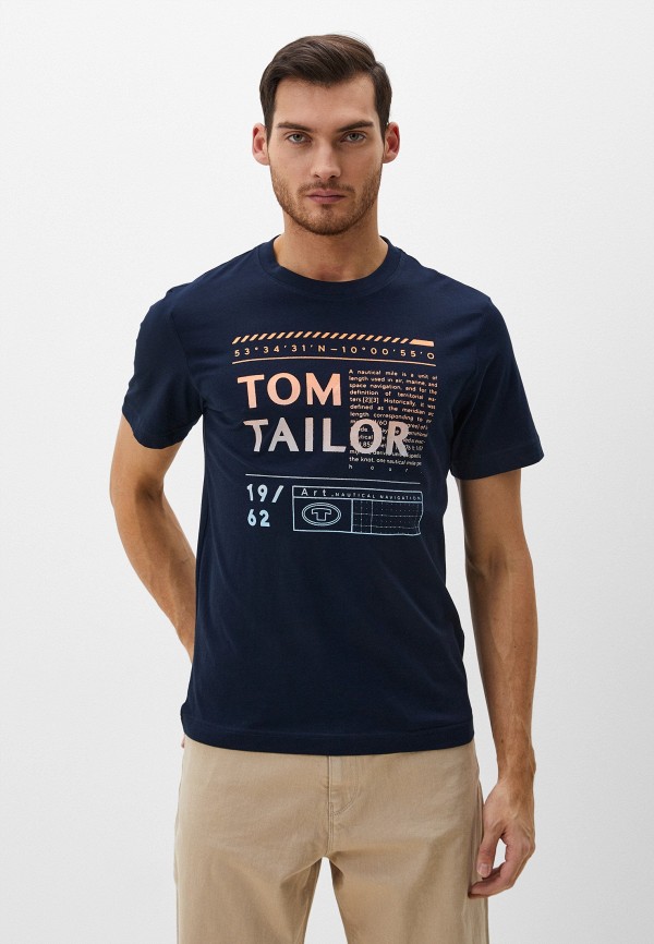 

Футболка Tom Tailor, Синий, Lamoda Online Exclusive
