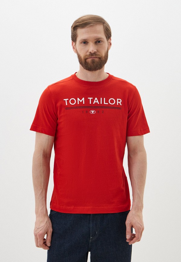 

Футболка Tom Tailor, Красный, Lamoda Online Exclusive