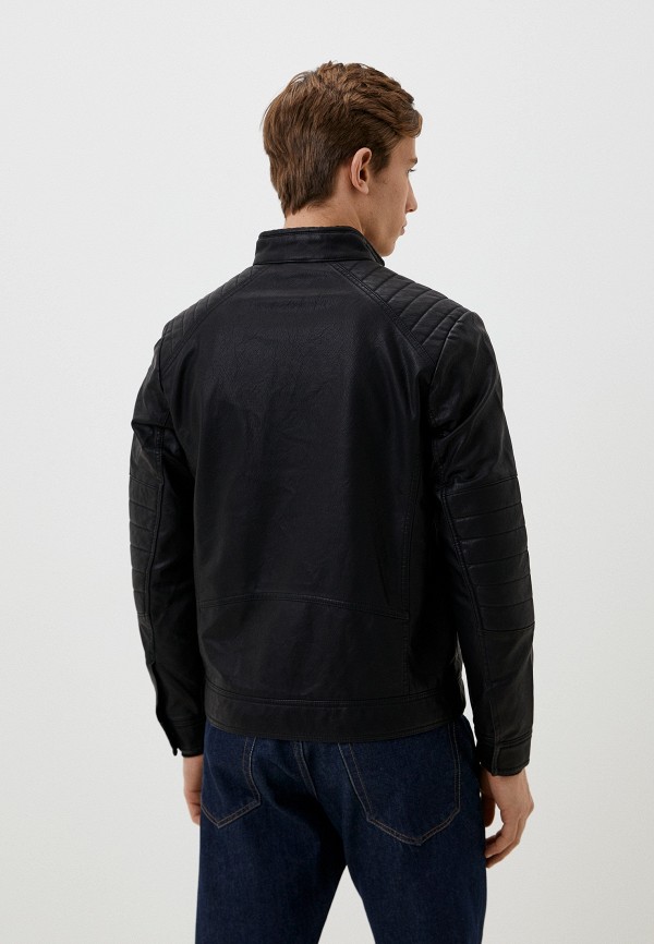 Куртка кожаная Tom Tailor цвет Черный  Фото 3