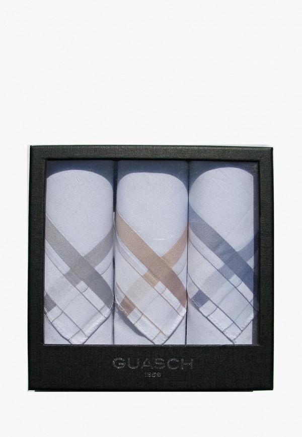 

Комплект платков носовых 3 шт. Guasch, Белый